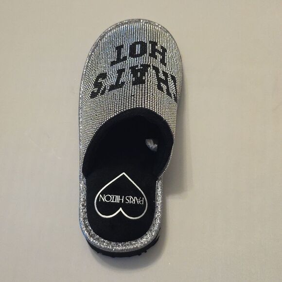 BRAND NEW PARIS HILTON SLIVING  GLITTER RHINESTONE SLIPPERS  THAT's HOT … - Picture 1 of 16